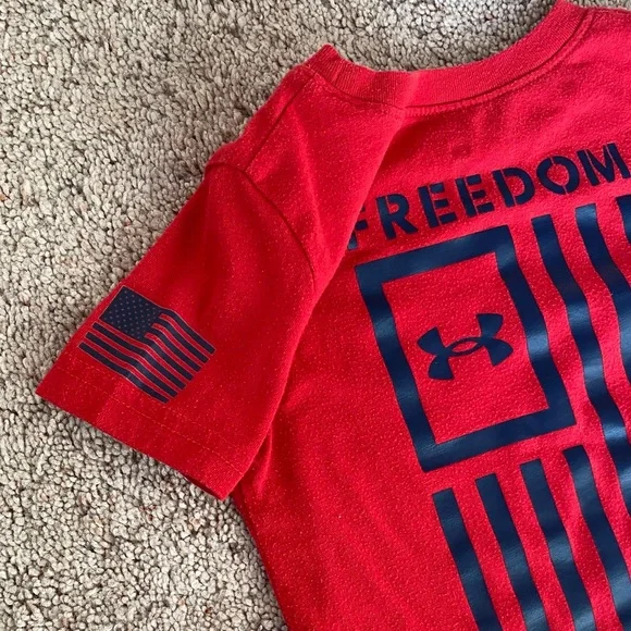 Under Armour Kids Red and Gray 4th of July T-Shirt Set - Picture 6 of 7